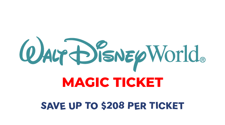 WALT DISNEY WORLD® Resort Magic Ticket - <b><font color=red>Limited-time - Save up to $208 per Ticket</font></b>