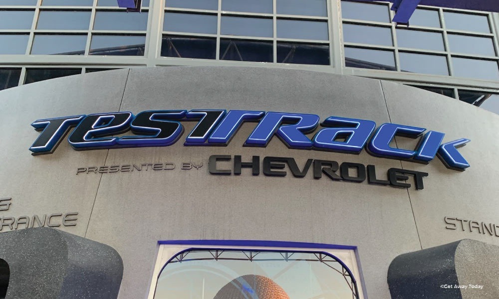 Test Track neon sign