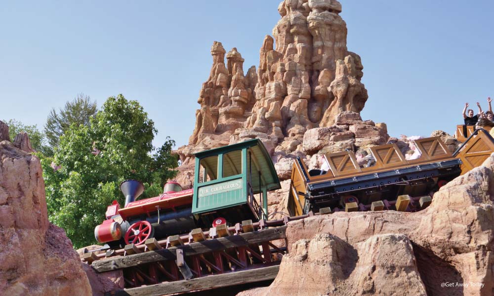 Big Thunder Mountain Train Car in motion