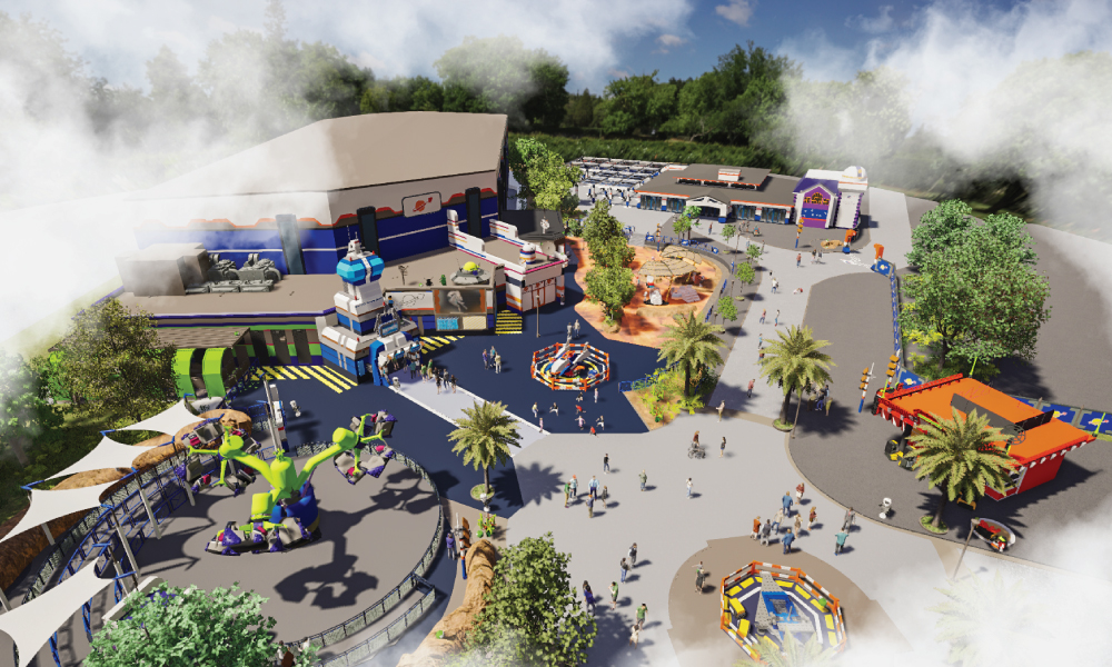 Artist Rendering of LEGOLAND's New LEGO Galaxy Land
