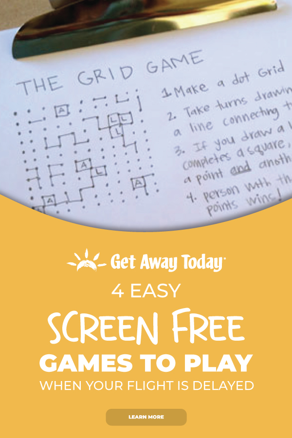 4 Easy Screen Free Games To Play When You Flight Is Delayed || Get Away Today
