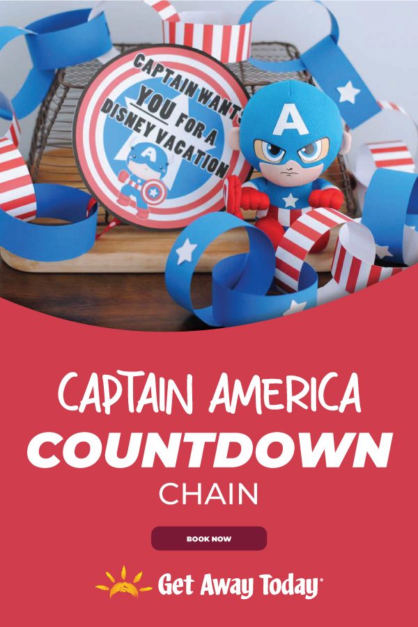  Disney Vacation Captain America Countdown Chain || Get Away Today