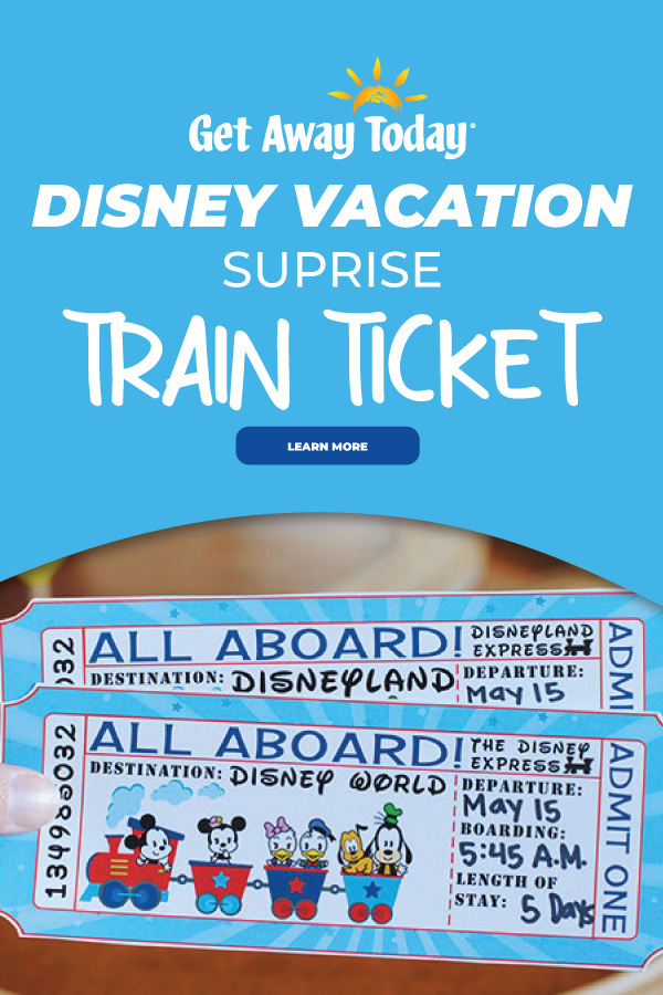 Disney Railroad Ticket Vacation Surprise || Get Away Today