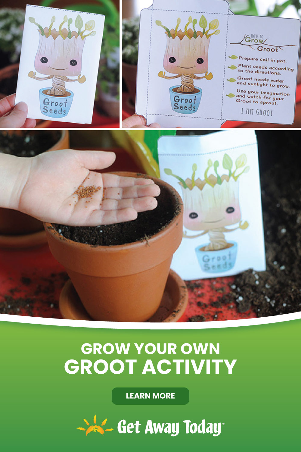 Grow Your Own Groot Activity || Get Away Today