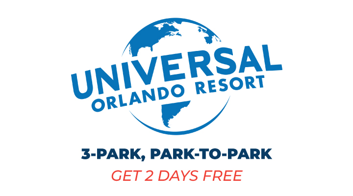 Universal Orlando 3-Park Park to Park Tickets