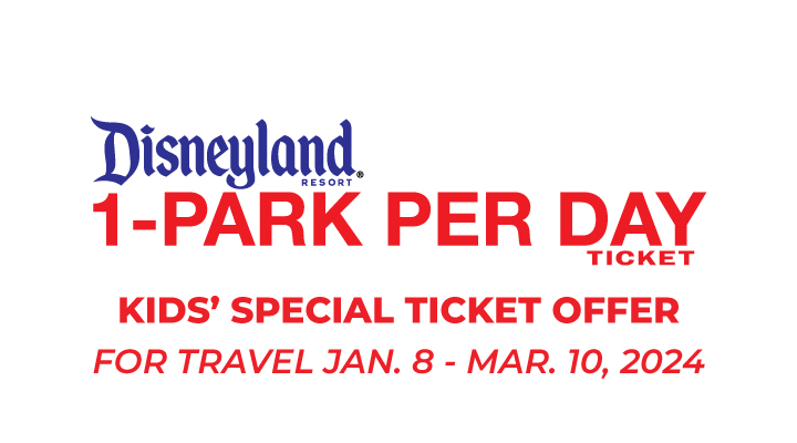 DISNEYLAND® 1-Park per Day E-Tickets 