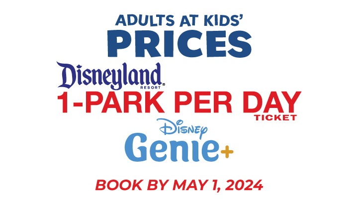 DISNEYLAND® 1-Park per Day E-Tickets with Disney Genie+