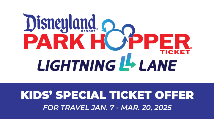 DISNEYLAND® PARK HOPPER® E-Tickets with Lightning Lane