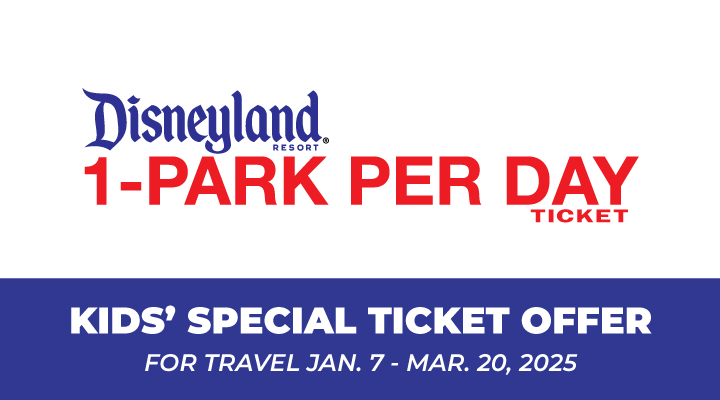 DISNEYLAND® 1-Park per Day E-Tickets