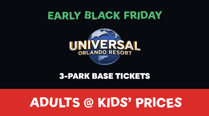 Universal Orlando 3-Park Base Tickets