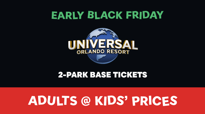 Universal Orlando 2-Park Base Tickets