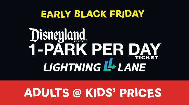 DISNEYLAND® 1-Park per Day E-Tickets with Lightning Lane