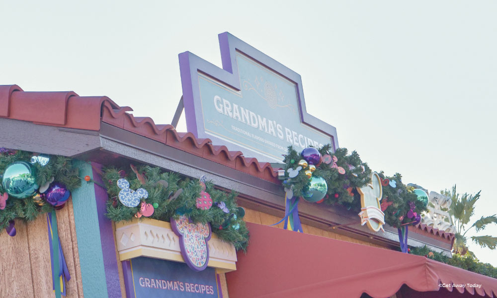 Grandma's Recipes Kiosk at Disneyland Festival of Holidays