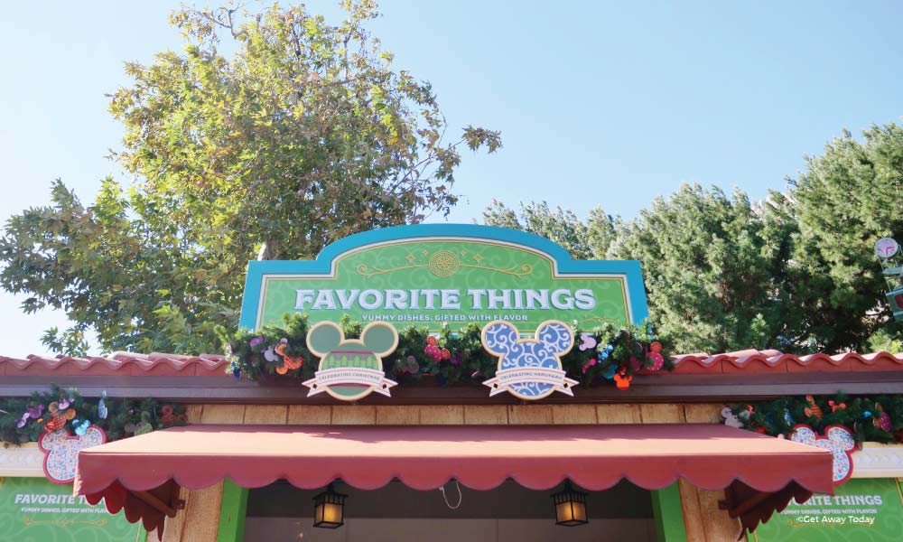 Favorite Things Kiosk at Disneyland Festival of Holidays