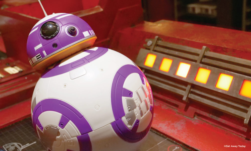 Purple BB style droid built at the Droid Depot