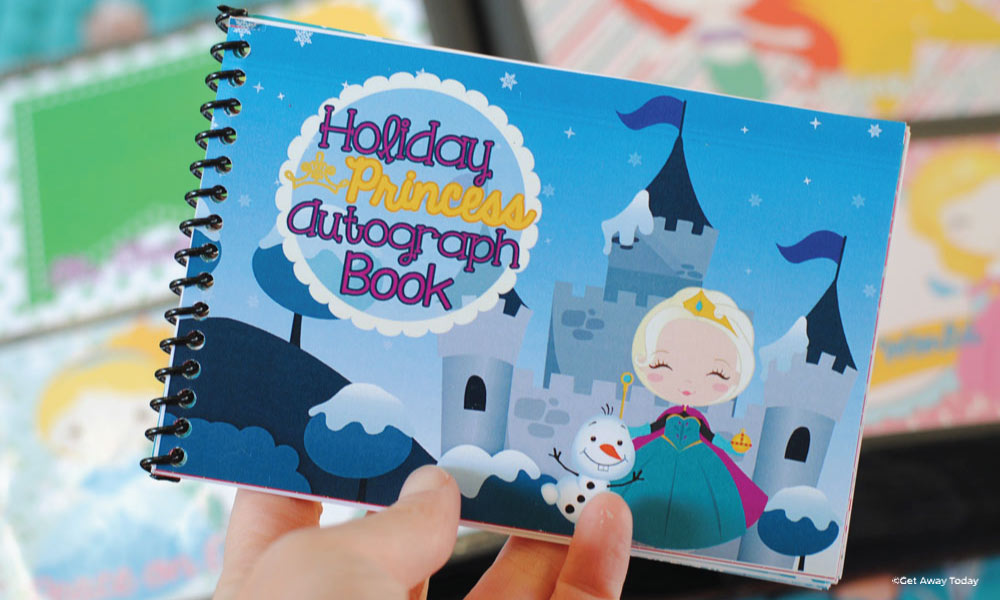 Autograph book with cartoon Elsa with spiral bound edge