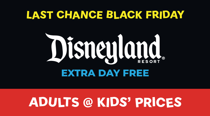 Extra Day Free DISNEYLAND® Resort E-Tickets - <b><font color=red><a href="https://www.getawaytoday.com/extra-day-free" style="font color=red">Click Here</a> for more details</font></b>