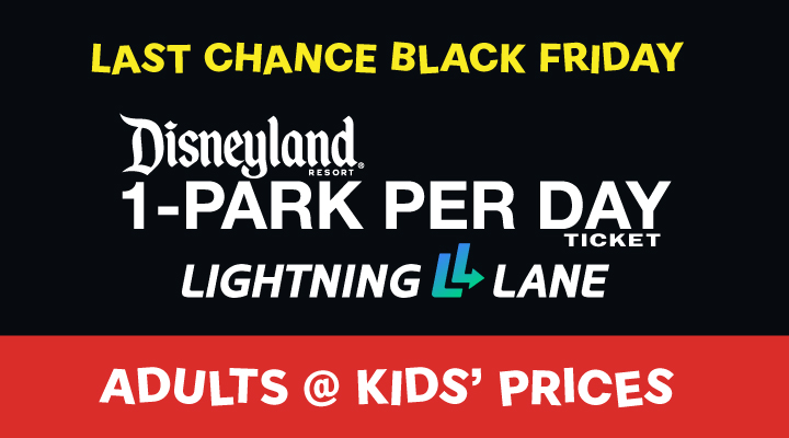 DISNEYLAND® 1-Park per Day E-Tickets with Lightning Lane