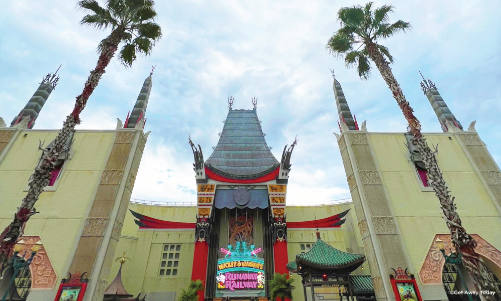 Exterior of Mickey and Minnie's Runaway Railway at Disney World