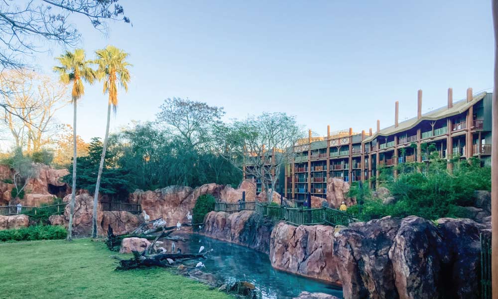 Exterior of Animal Kingdom Lodge at Disney World