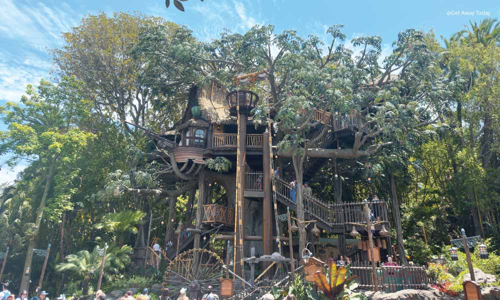 Adventureland Treehouse at Disneyland Park inspired by Swiss Family Robinson