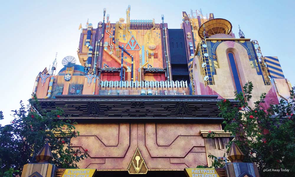 Guardians of the Galaxy: Mission BREAKOUT! exterior at Disney's California Adventure