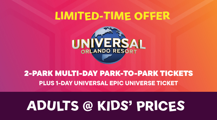 Universal Orlando 2-Park Multi-Day Park-to-Park - <b><font color=red>PLUS 1-Day Universal Epic Universe Tickets</font></b>