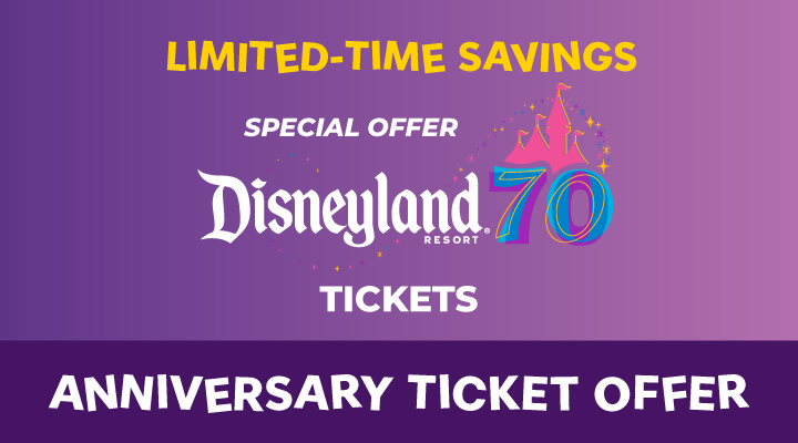 DISNEYLAND® Resort Anniversary Ticket Offer - <b><font color=purple>Travel May 16 - August 14, 2025</font></b>