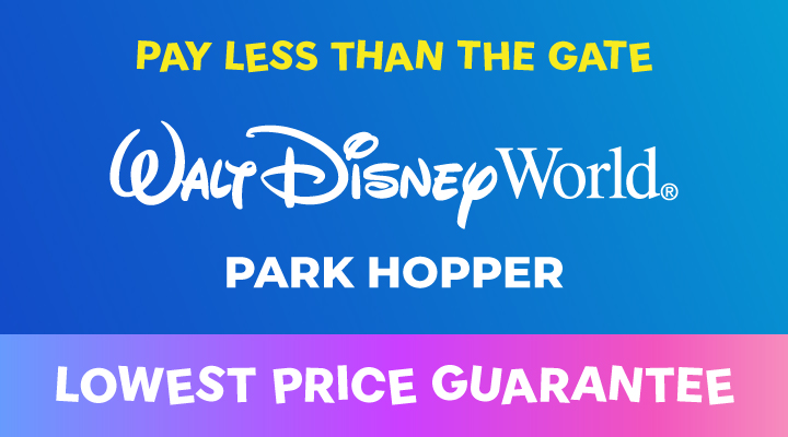 WALT DISNEY WORLD® Resort PARK HOPPER® Tickets - <b><font color=red>Pay Less Than the Gate</font></b> ​- <b>Refundable Tickets</b>
